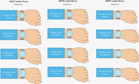 waistwatch|wrist size chart mm.